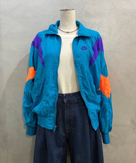 1990's NIKE Tricolor Nylon Jacket LBLPUROR