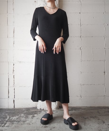Mirasol Spandex Mix L/S Mermaid Dress BK