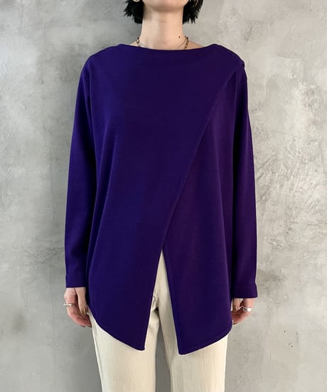 Slit Design Wool Cut Sew PUR