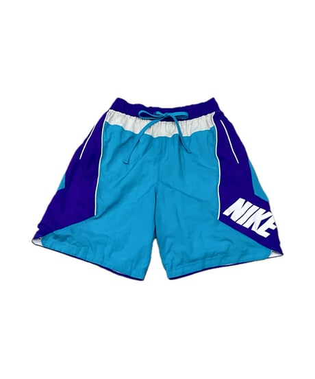 NIKE Tricolor Nylon Shorts LBL PUR WH
