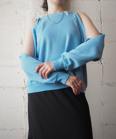 REMAKE Cutout Shoulder Sweat LBL