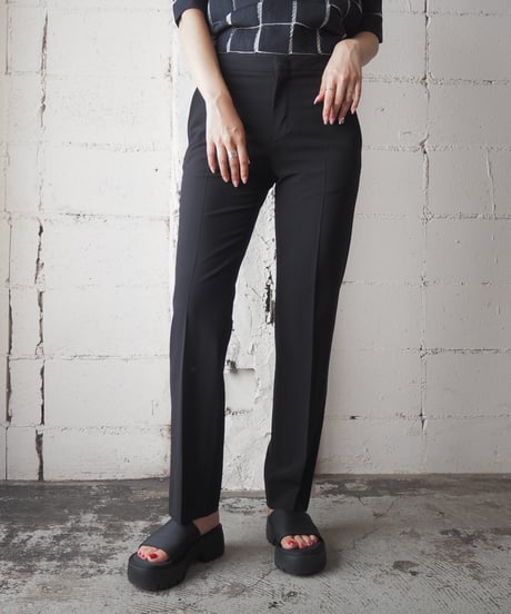 JIL SANDER Center Pressed Slacks Pants BK