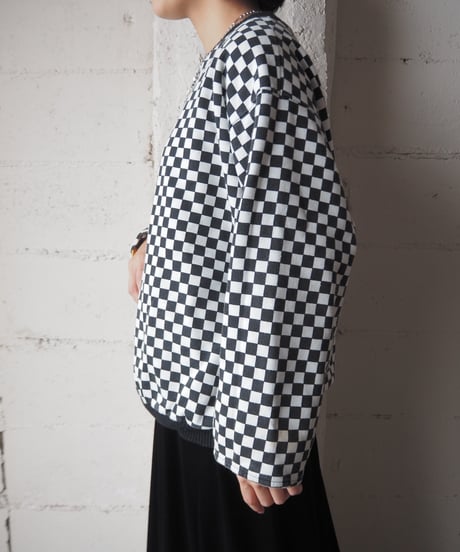 Check Flag Native Pattern Reversible Sweat
