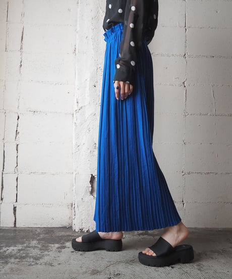 Easy Pleated Wide Pants BL