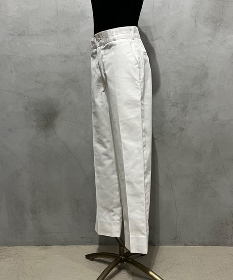 Taperd White Denim Pants WH