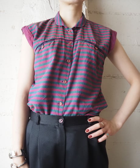 1980's N/S Border Blouse REGL