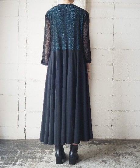 1950～60's Vintage Lace Dress BKBL