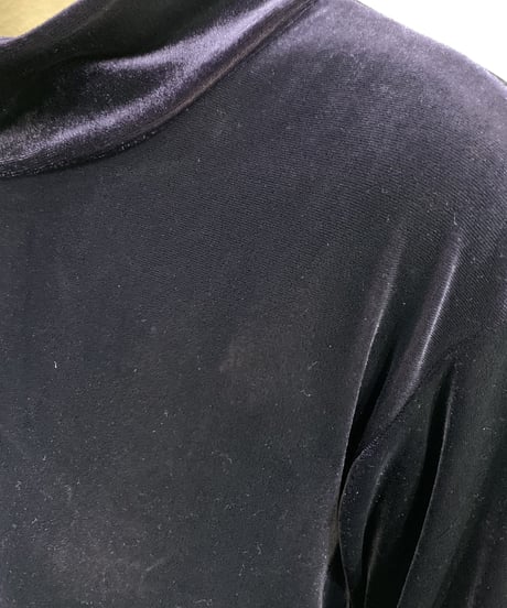 Velour Mockneck Dress PUR