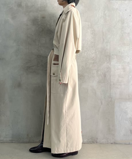 Leather Design Trench Coat GR