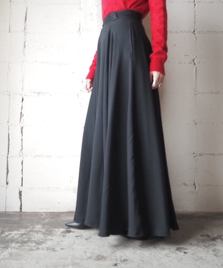 Long Flared Skirt BK