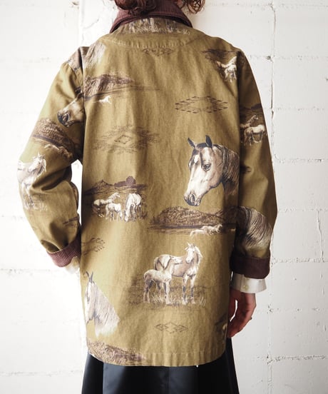 Horse Pattern Hunting Jacket KABR