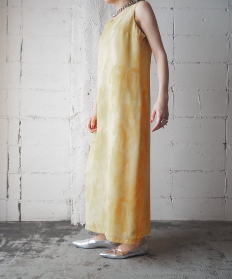 Water Color Pattern N/S Dress YE