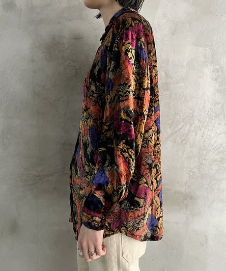 Velours Pattern Shirt BKOR
