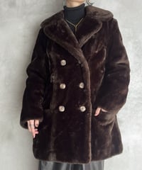 Fake Fur Double Chest Coat BR