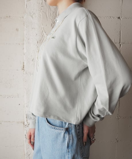 Remake LACOSTE Cropped Polo Shirt LGN