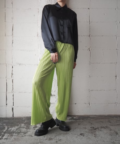 Satin L/S Shirt BK