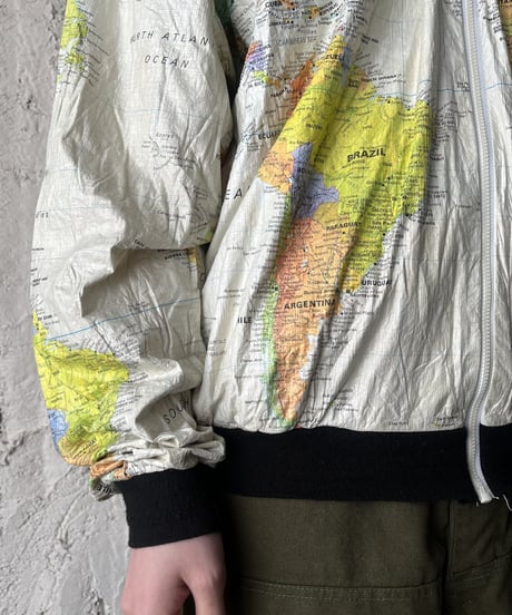 World Map Pattern Jacket WHBK