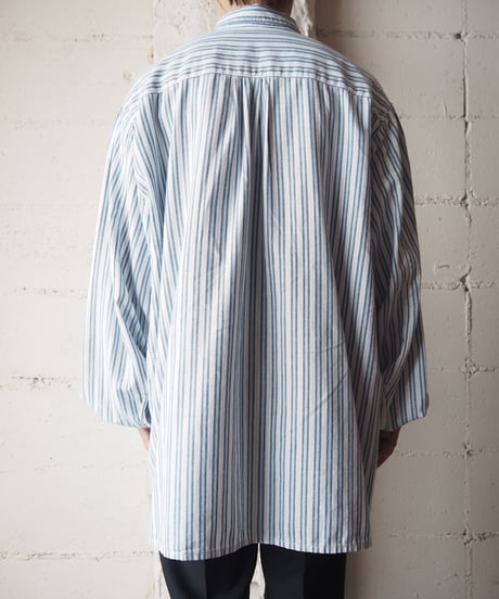 EURO Stripe Tyrolean Shirt BLWH