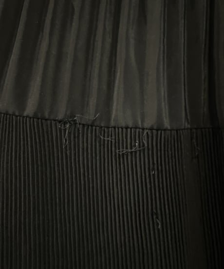Tiered Pleated Easy Skirt BK