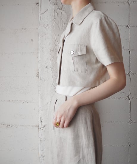 SCARLETT INTERNATIONAL Short Linen Jacket BE