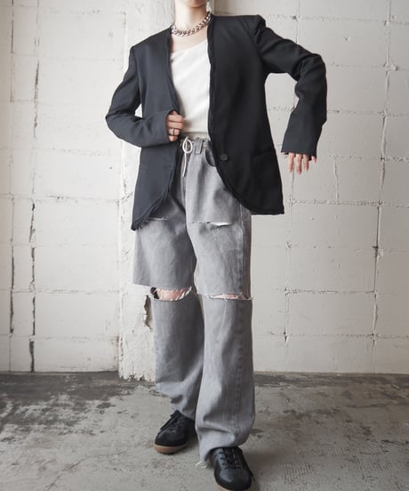 HELMUT LANG Collarless Jacket BK