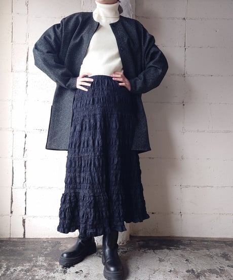Collarless Dolman Sleeve Jacket GR