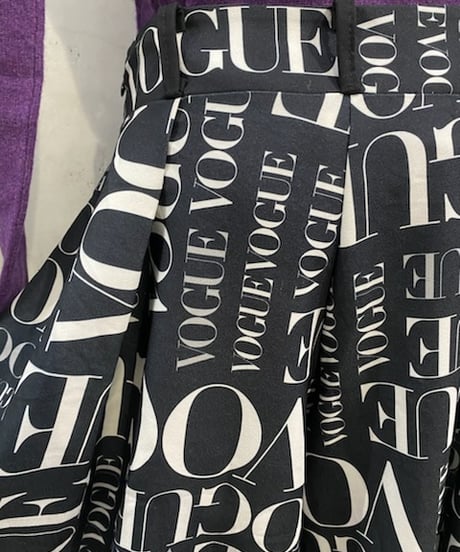 VOGUE Printed Wide Pants BKWH