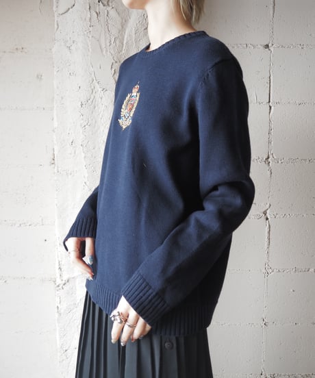 LAUREN Emblem Design Knit NV