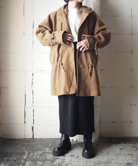 Hooded Wool Coat CM