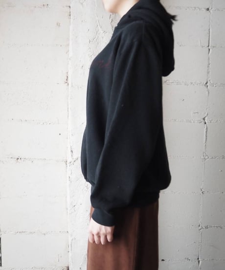 Piece Dyeing Embroidery Hoodie BK