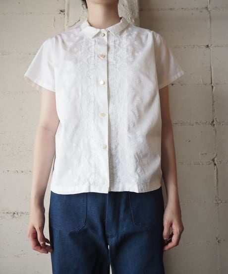 1960's EURO Embroidery Blouse WH