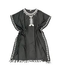 Embroidery Fringe Kaftan Dress BKWH