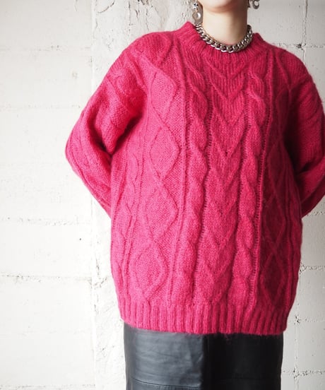 Limited Express Cable Mohair Sweater PI