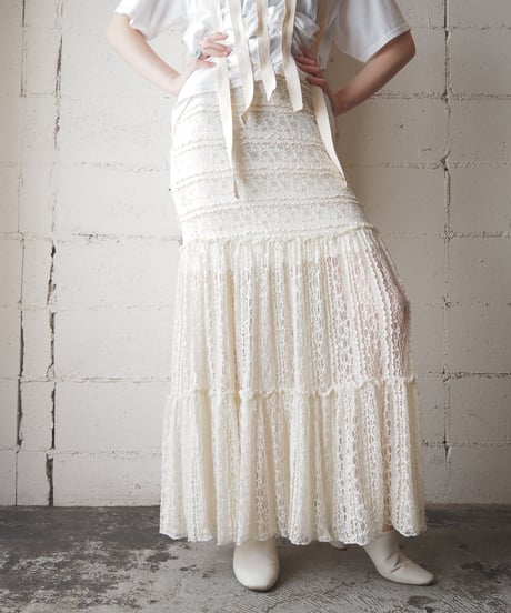 Lace Tiered Mermaid Skirt IV