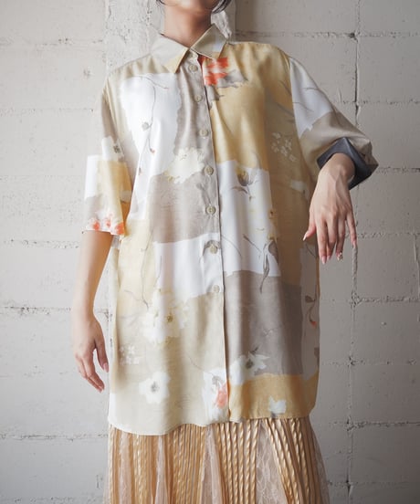 MARIPOSA Pattern Rayon Shirt LYE BE
