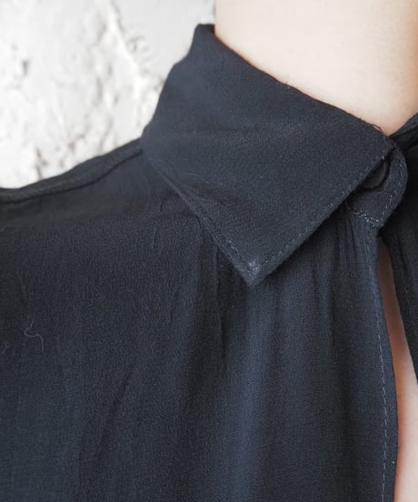 Dolman Sleeve Design Rayon Shirt BK