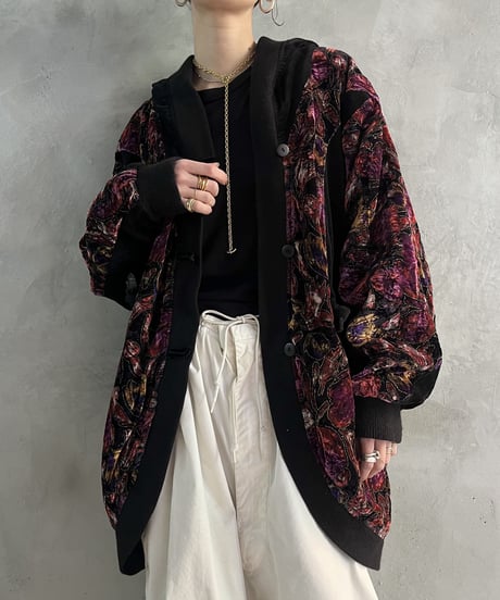 Velour Lame Design Jacket BKRE