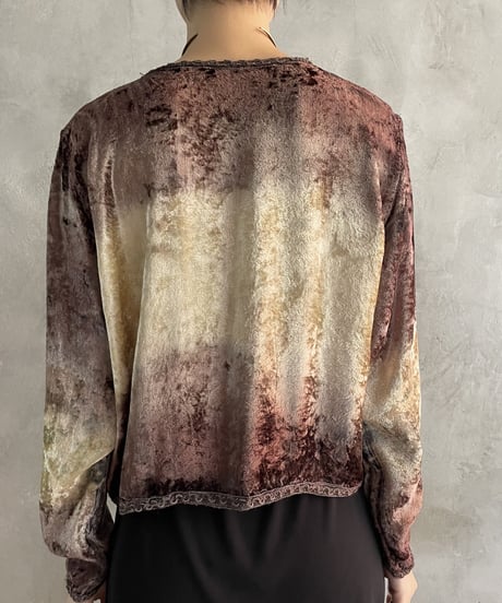 Tie Dye Front Button Shirt BR