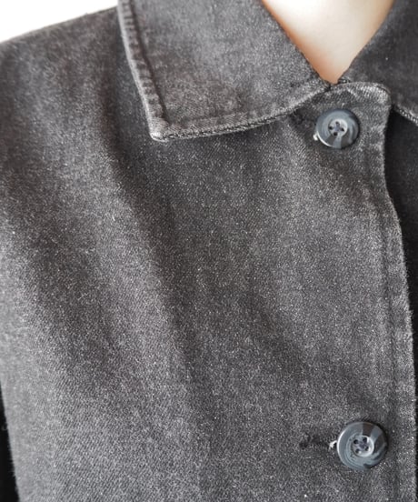 Denim Long Coat BK