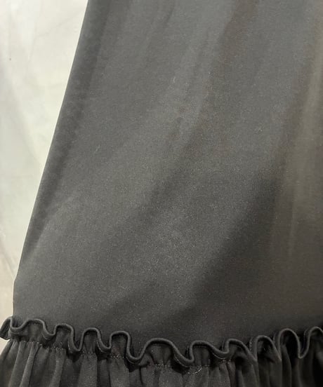 Tiered Hem Easy Skirt BK