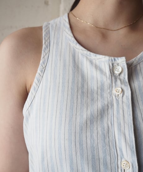 1930~40's Sleeveless Stripe Night Dress WHBL