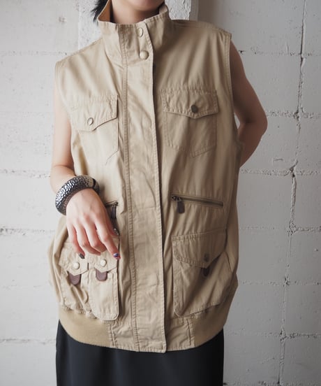 LAUREN Stand Collar Work Vest BE