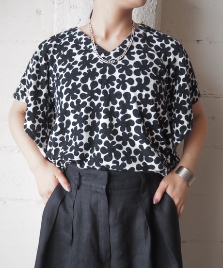 marimekko Pattern Pile Tops BKWH