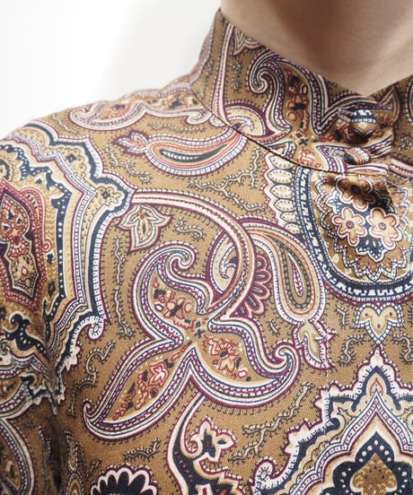Stand Collar Paisley Blouse BR