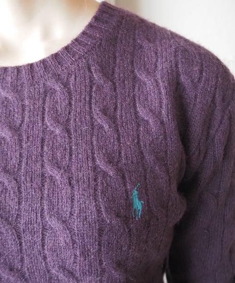 Ralph Lauren SPORT Wool Cable Sweater PUR
