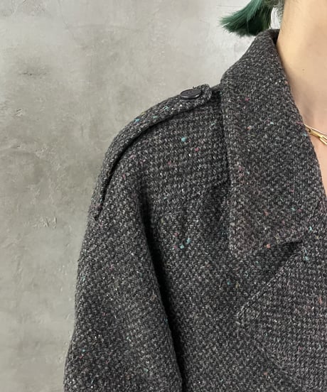 Mix Tweed Long Chester Coat GR