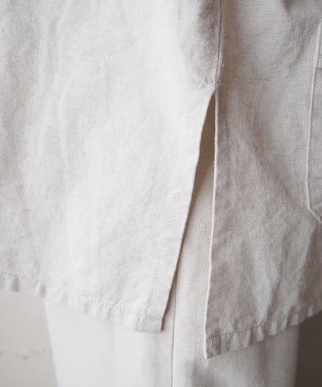 Short Sleeve Linen China Shirt IV