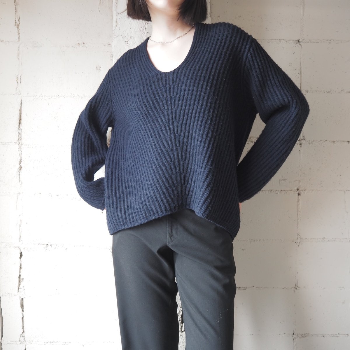ACNE STUDIOS DEBORAH L-WOOL Rib Sweater NV | Orfeo