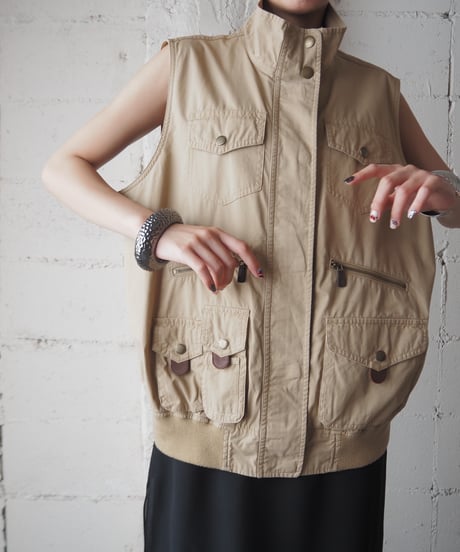 LAUREN Stand Collar Work Vest BE