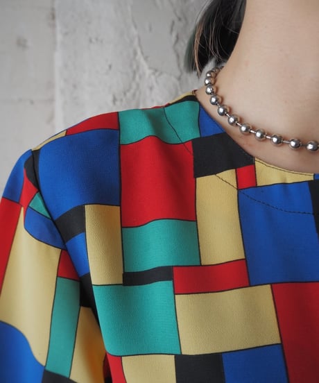 Block Pattern Collarless Blouse YEBLRE
